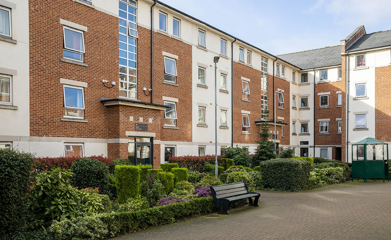 Courtyard area of Westhill Hall