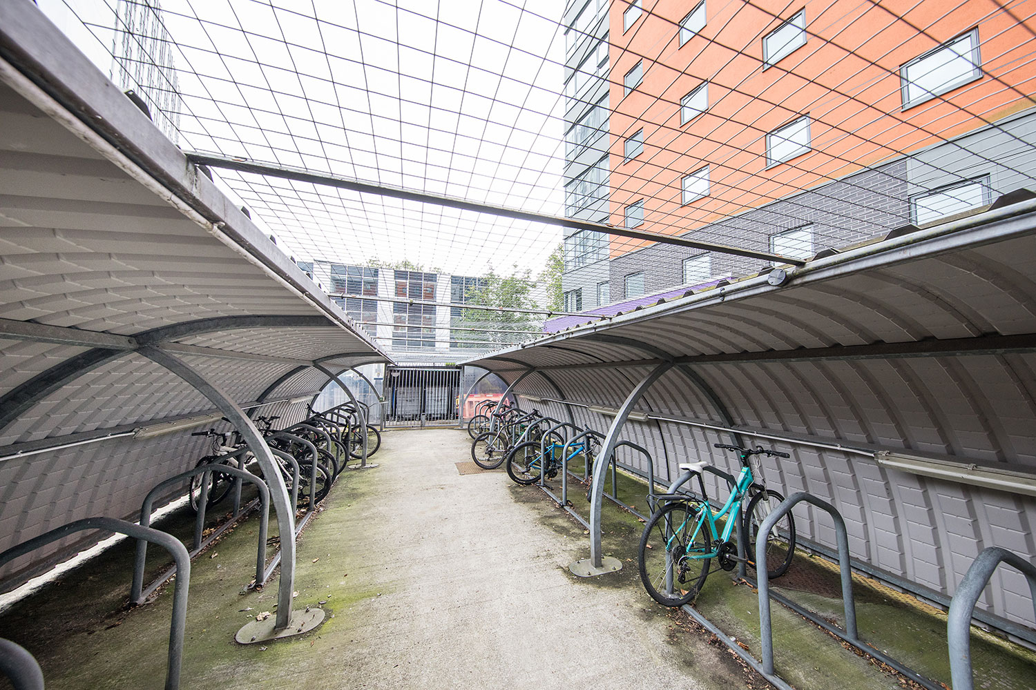 Bike storage area at Mercury Point