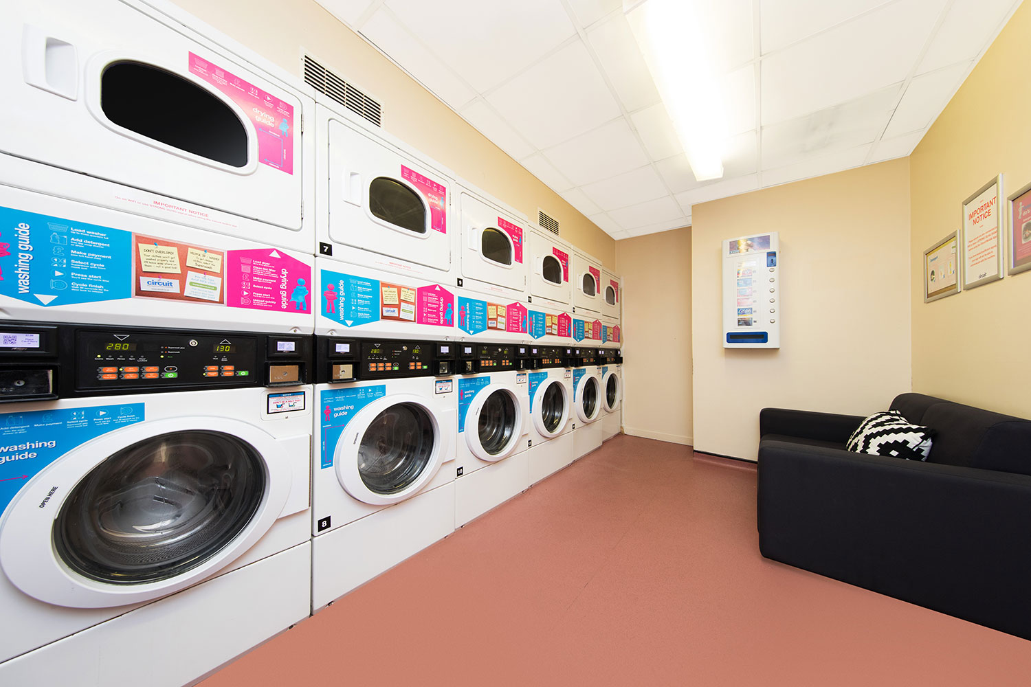 Laundry room at Mercury Point